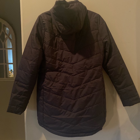 TNF THE NORTH FACE Tamburello Hooded Parka Women’s Large Asphalt Grey - Picture 4 of 5